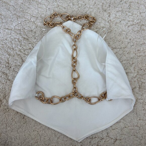 Cult Gaia Chain Strap Top White - Picture 2 of 2